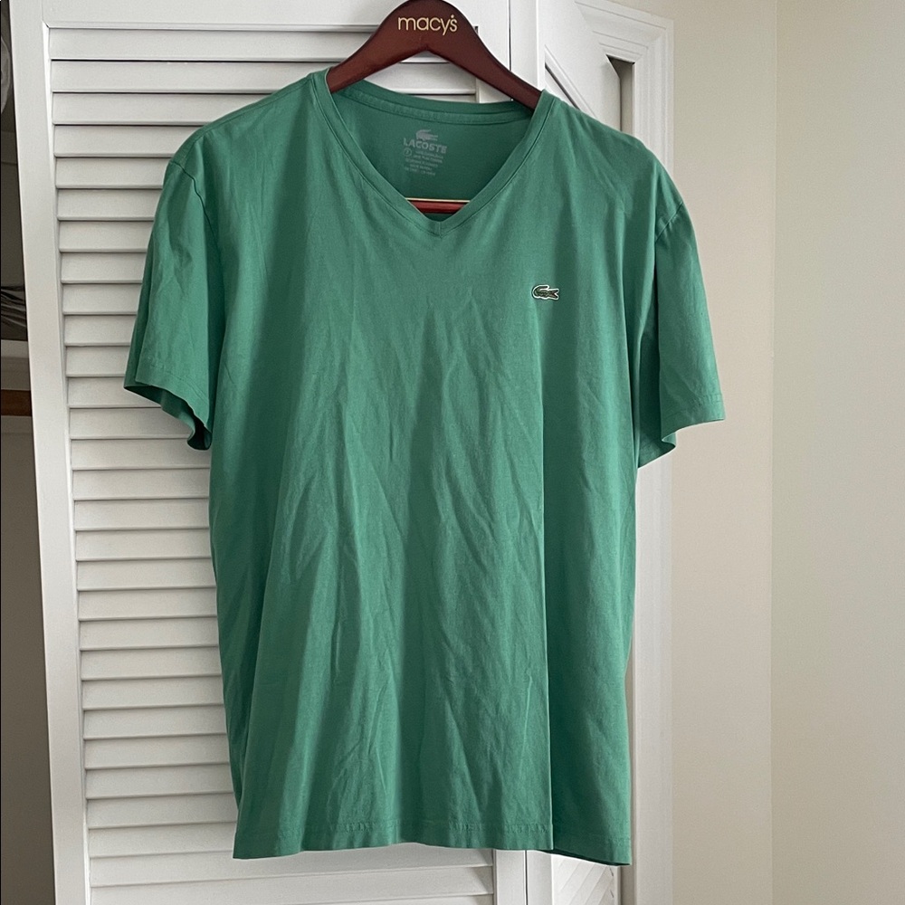 Lacoste Men's Short Sleeve Green Tee